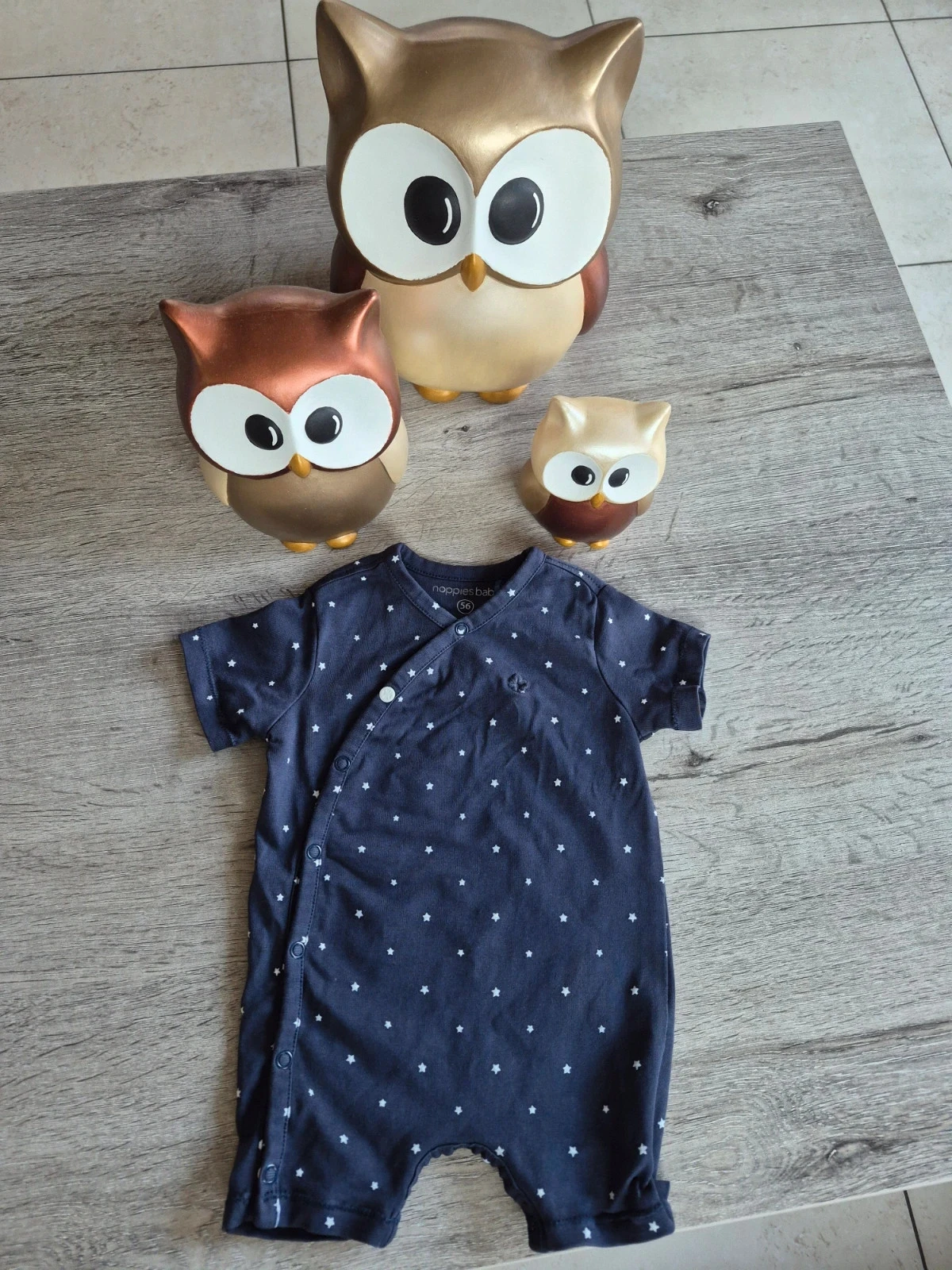 Combinaison/pyjama/gigoteuse manches courtes Noppies Baby taille 56/1-2 mois